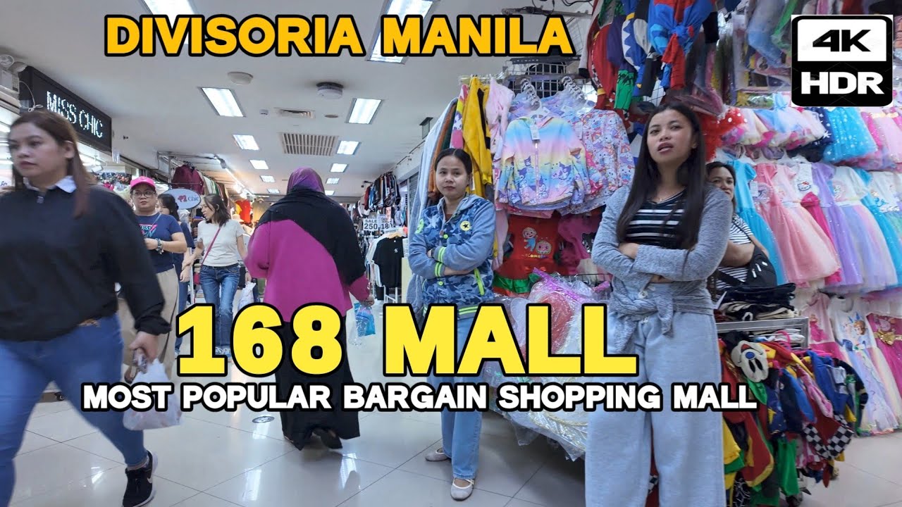 168 SHOPPING MALL- Most Popular Bargain Shopping Mall, 4K HDR 🇵🇭 DIVISORIA MANILA..