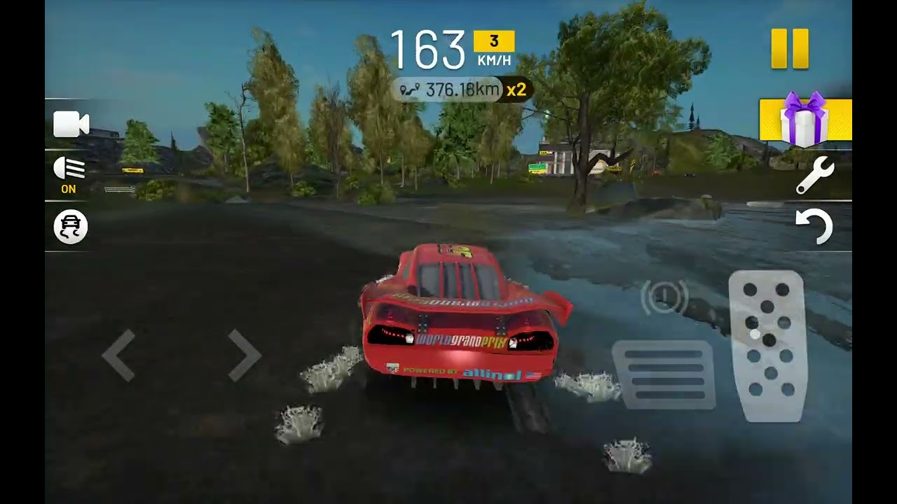 New Updated from extreme car driving simulator Lightning McQueen Gameplay2026 🎉🥳