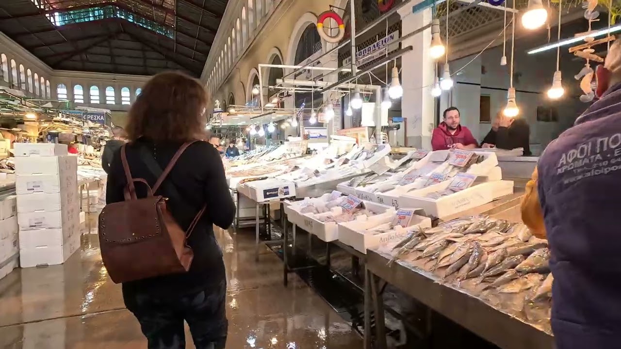 Athens, Greece Travel. Vouliagmeni. Beach. Market.