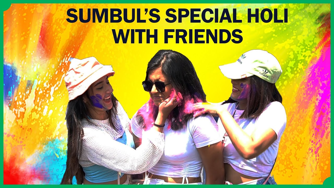 Sumbul Touqeer Celebrate Holi With Her Friends At Mumbai's Biggest Holi Splash Party