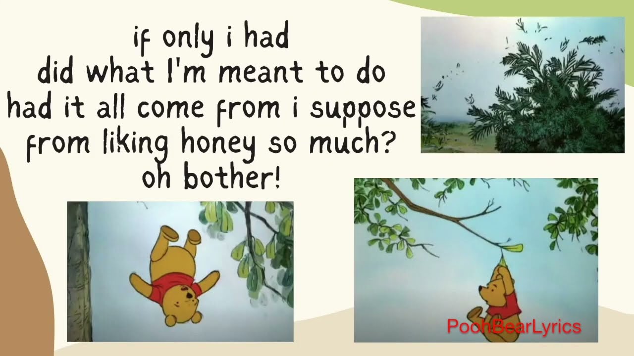 Rumbly In My Tumbly - The Many Adventures of Winnie The Pooh (with lyrics) [Reupload]