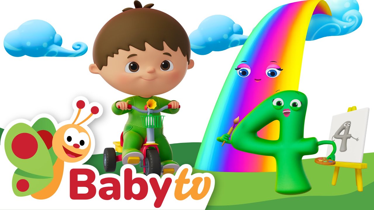 Charlie Meet Number Four 4 4️⃣​ Counting for Kids | Charlie & the Numbers | Cartoons @BabyTV