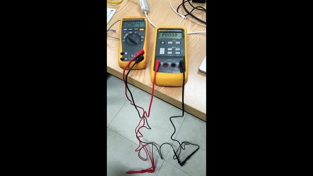 Fluke 715 test with Fluke 179