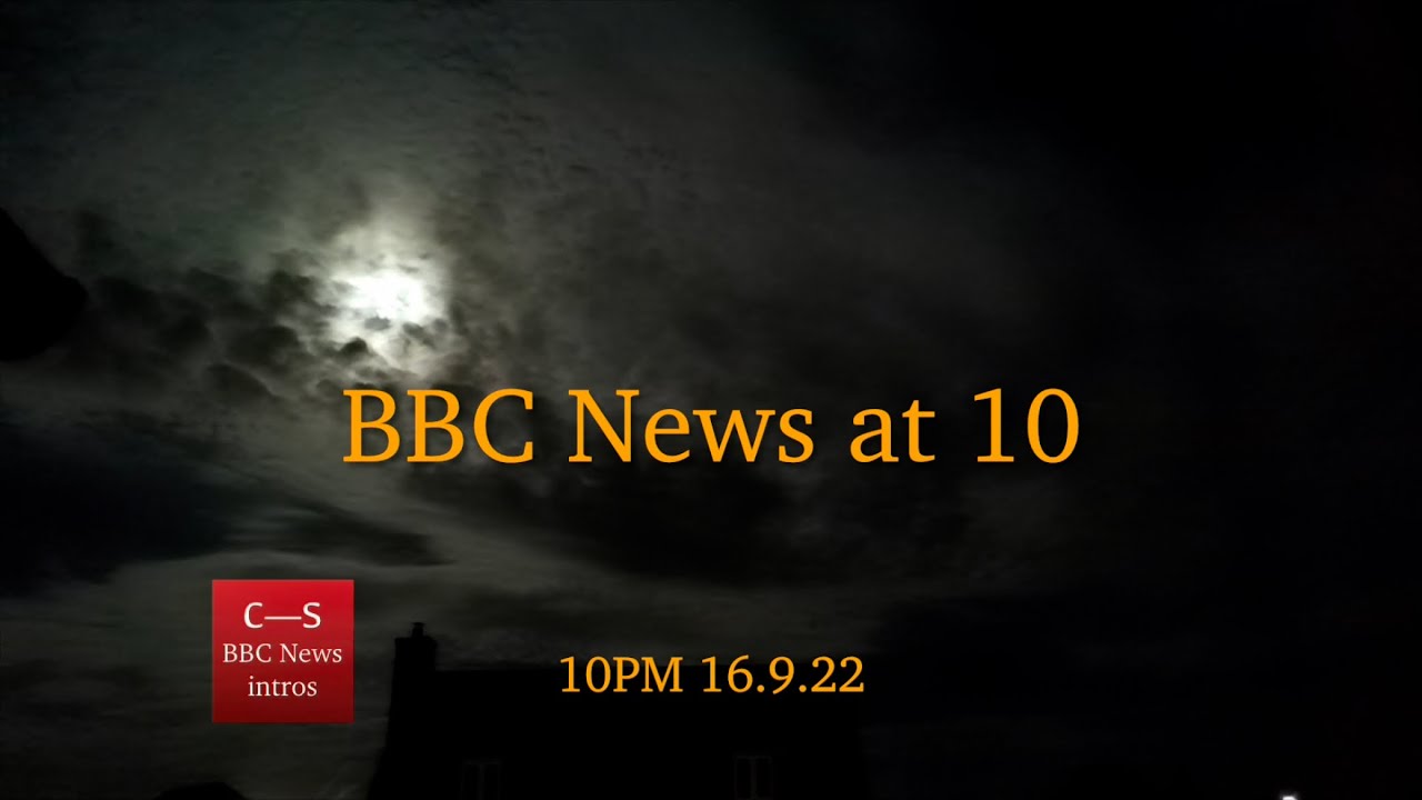 BBC News at Ten intro 10pm 16.9.22 - New Somber Countdown