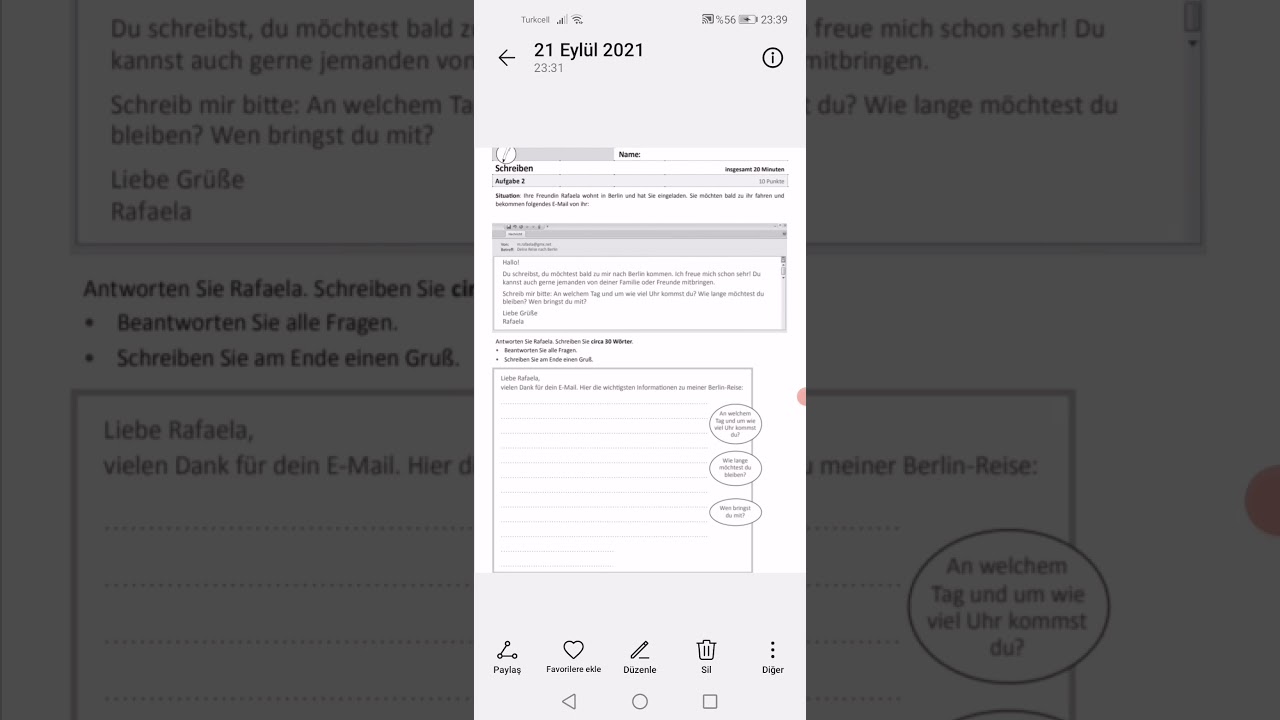 ÖSD A1 DÜZEY ALMANCA YAZMA SINAVI HAKKINDA GENEL BİLGİ