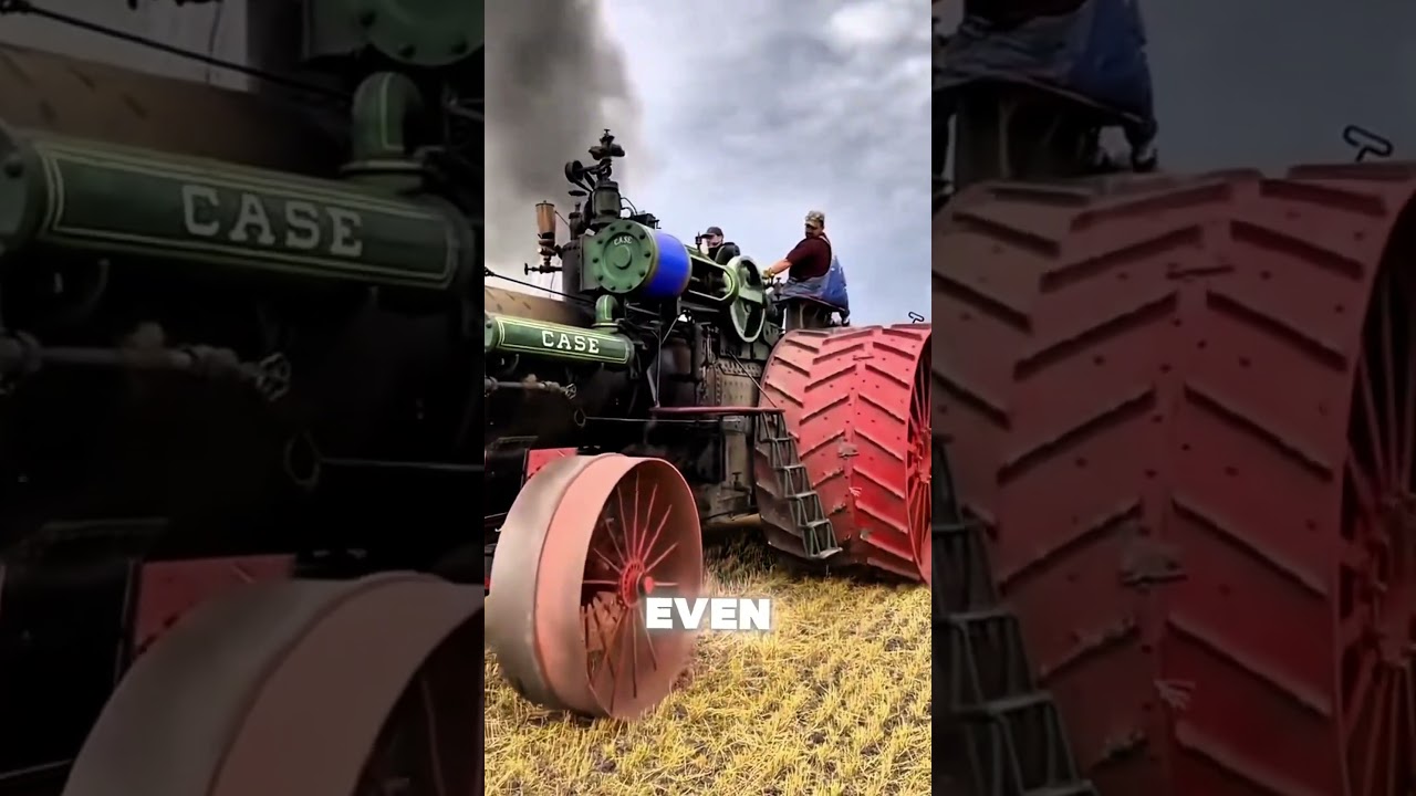 Steam Tractors Were Insane! 🚜🔥 #Shorts#VintageMachines#FarmingTech