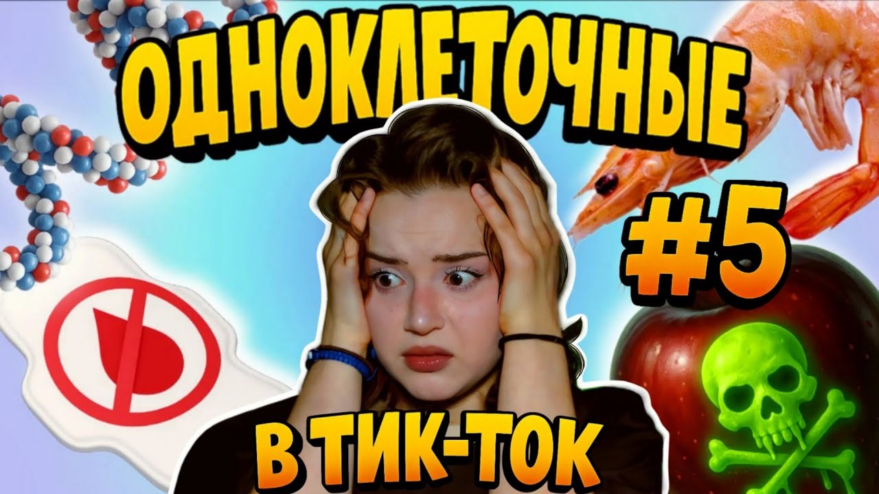 ОДНОКЛЕТОЧНЫЕ В ТИК-ТОК #5 | ОТМЕНА МЕСЯЧНЫХ, ПАРАЗИТЫ, КОЛЛАГЕН И ТОКСИЧНЫЕ ФРУКТЫ