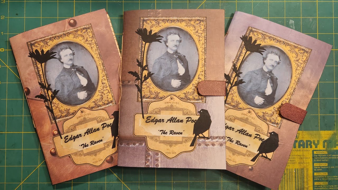 Edgar Allan Poe 'The Raven' Simple Journals, Start to Finish | New Closure Concept Tried