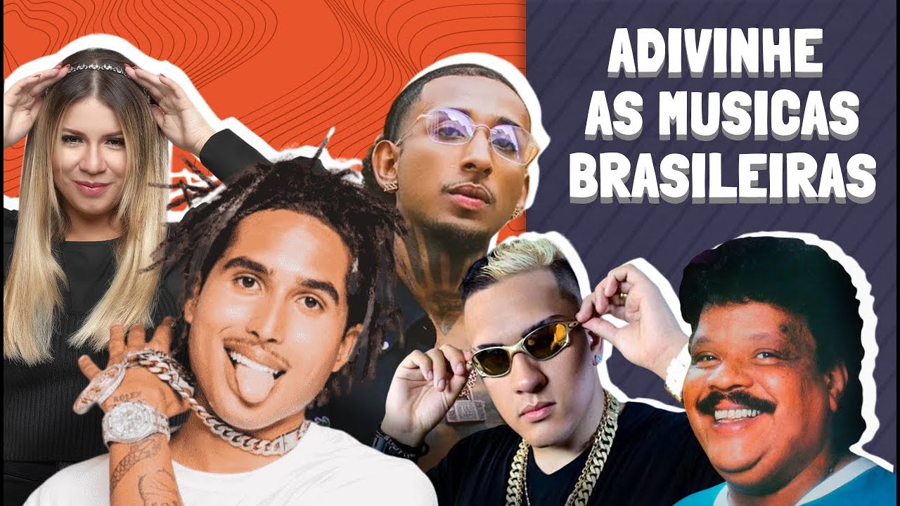 ADIVINHE AS MÚSICAS BRASILEIRAS  🎤🎵 (QUIZ DE MÚSICAS)