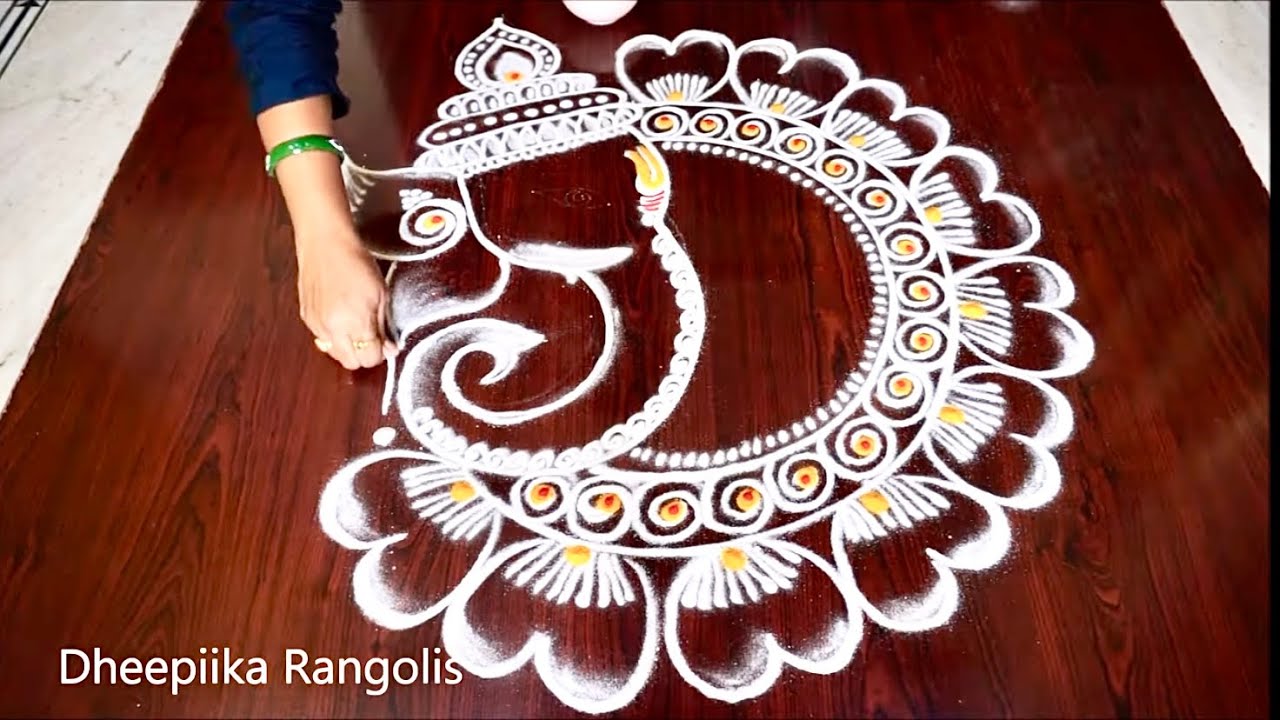 #ganeshchaturthi rangoli collection #vinayakachavithi muggulu vinayagar #వినాయక చవితి ముగ్గులు