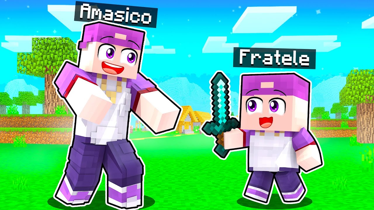 L-am GASIT pe FRATELE meu MIC in MINECRAFT!