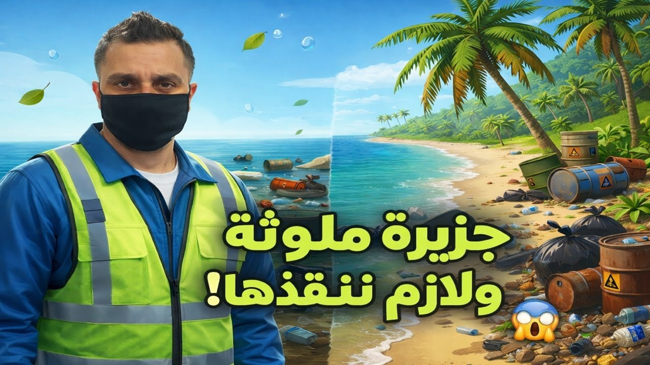 تنظيف الجزيرة الملوثة 🏝️ | Restore Your Island