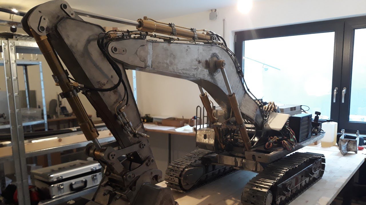 Modellbagger CAT 390D first hydraulic test part 2 / RC Bagger  / RC Excavator