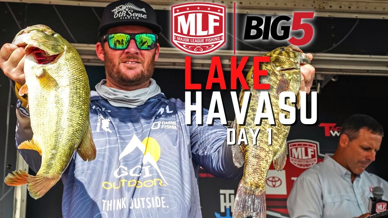 Bass Fishing Lake Havasu, Arizona - Major League Fishing Tournament - Day 1