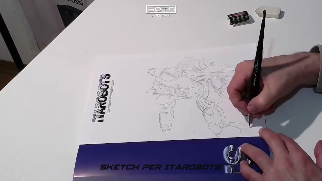Sketch SPEEDPAINT su una copia di ITAROBOTS