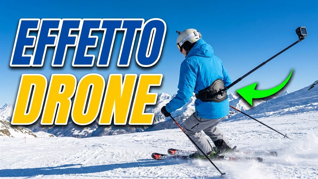 come usare insta360 sulla neve e sugli sci (back bar e stick)