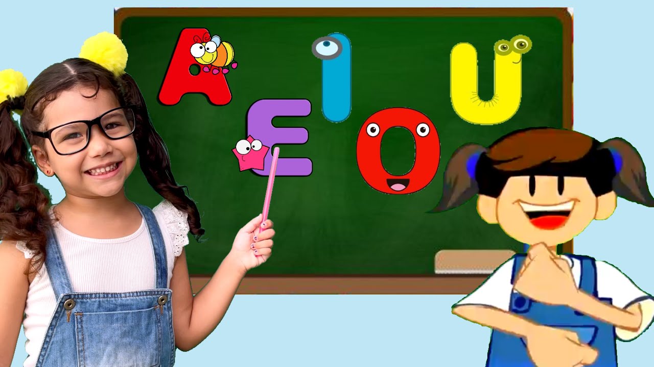 Mariana Canta  A E I O U - Música Infantil / Aprendendo as Vogais / Galinha Pintadinha