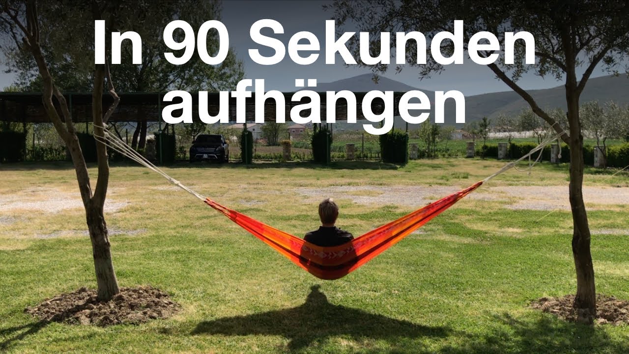 Hängematte aufhängen | Sibirischer Knoten Schritt für Schritt