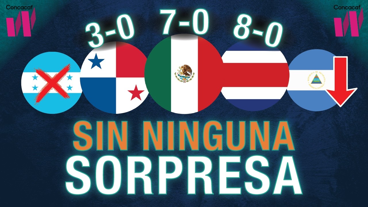MÉXICO, COSTA RICA Y PANAMÁ VOLVIERON CON GOLEADAS EN LA ELIMINATORIA FEMENINA