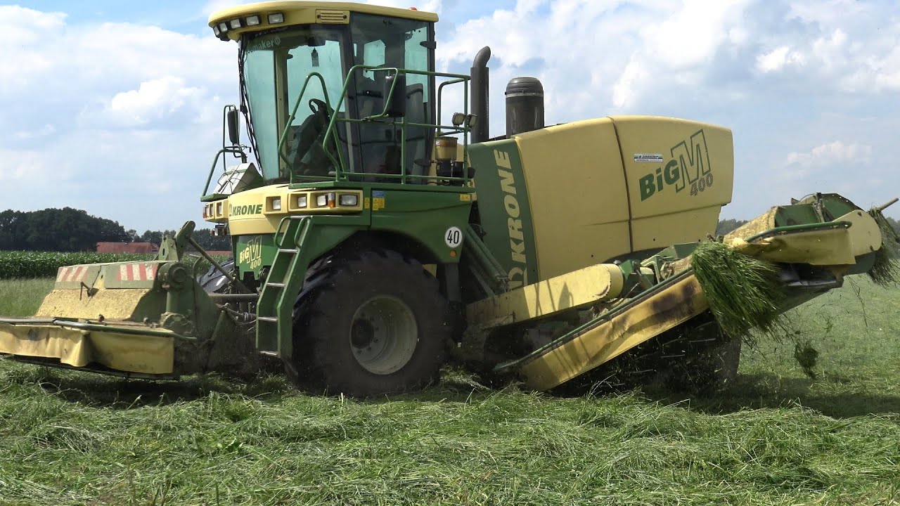 Maaien met Krone BigM 400 - LU Schoemaker Itterbeck (2016)
