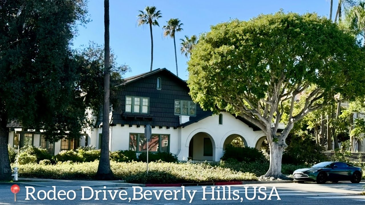 Peaceful Morning Walk in Rodeo Drive Mansions | Quiet Beverly Hills Neighborhood