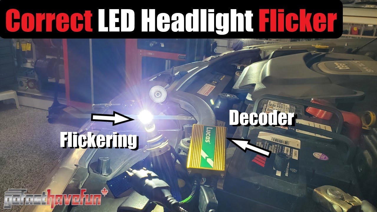 FIX LED Headlight Flicker - LED Decoder (Pulse Width Modulation Lighting System) | AnthonyJ350