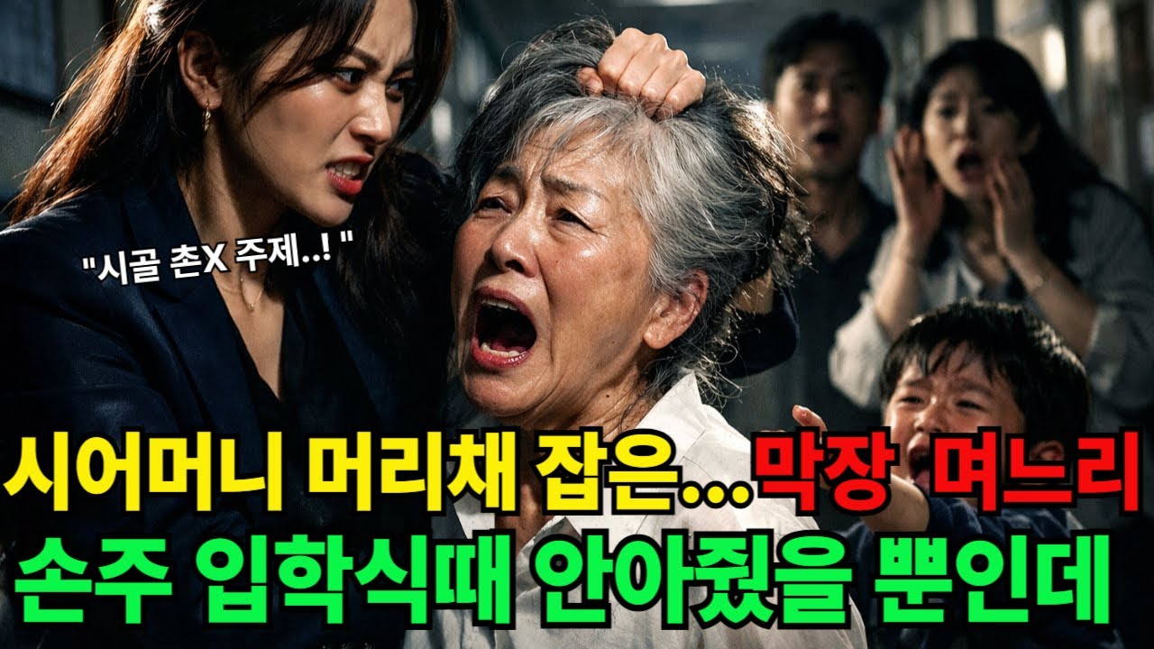 손주 입학식에서 시어머니 머리채 잡은 며느리…그 일 뒤에 일어난 충격적인 일