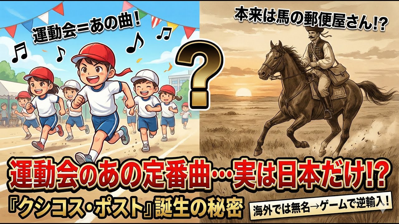 運動会のあの定番曲…実は日本だけ！？『クシコス・ポスト』誕生の秘密