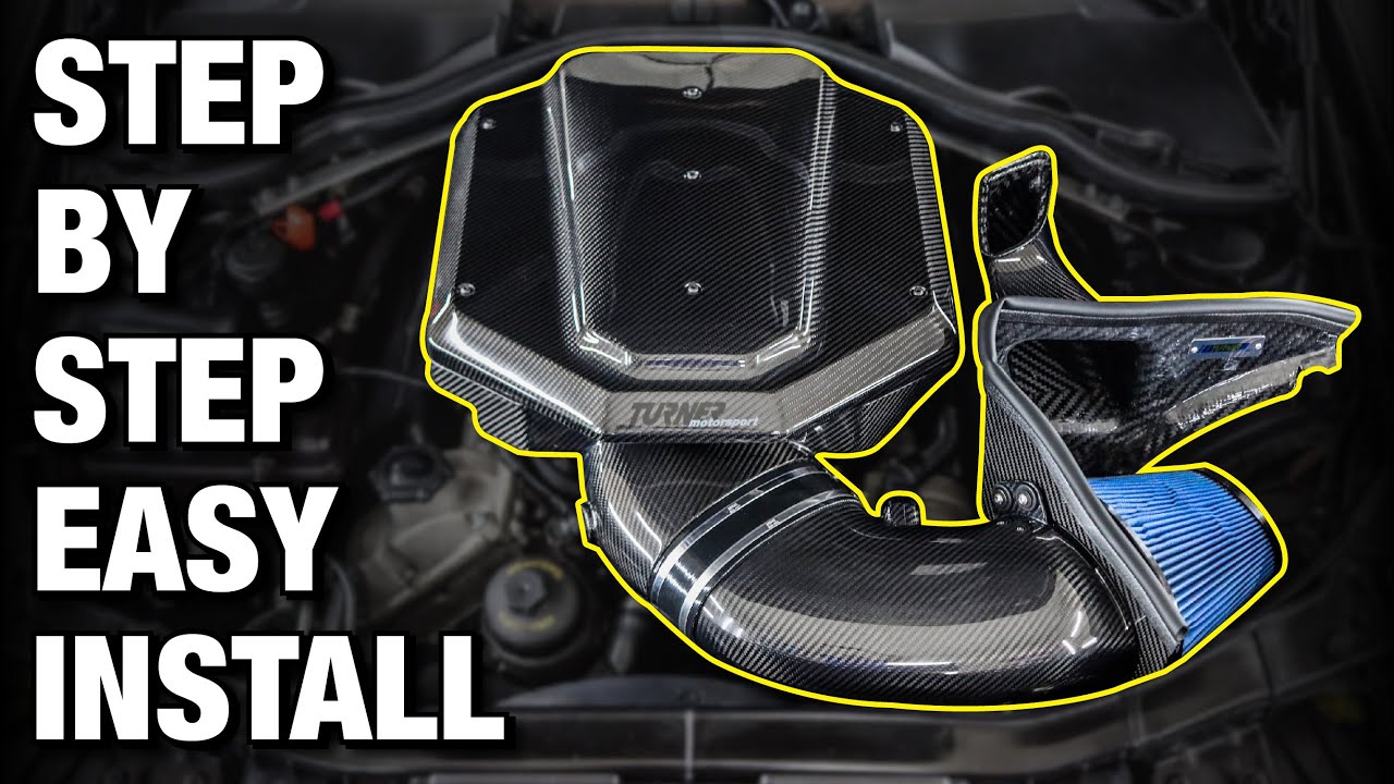 S65 Turner Motorsport Carbon Plenum & Intake Install.