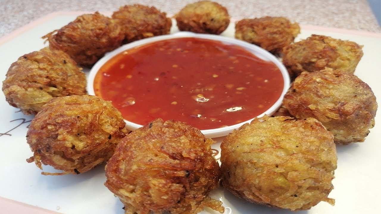 Crispy Potato Balls recipe | Threaded Potato Balls | 10 minutes potato snacks Recipe by TYP.
