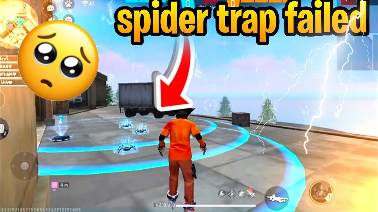 Spider Trap motham Fail Ayipoyindhi 😩 edho anukute edho ayindhi  #freefire 