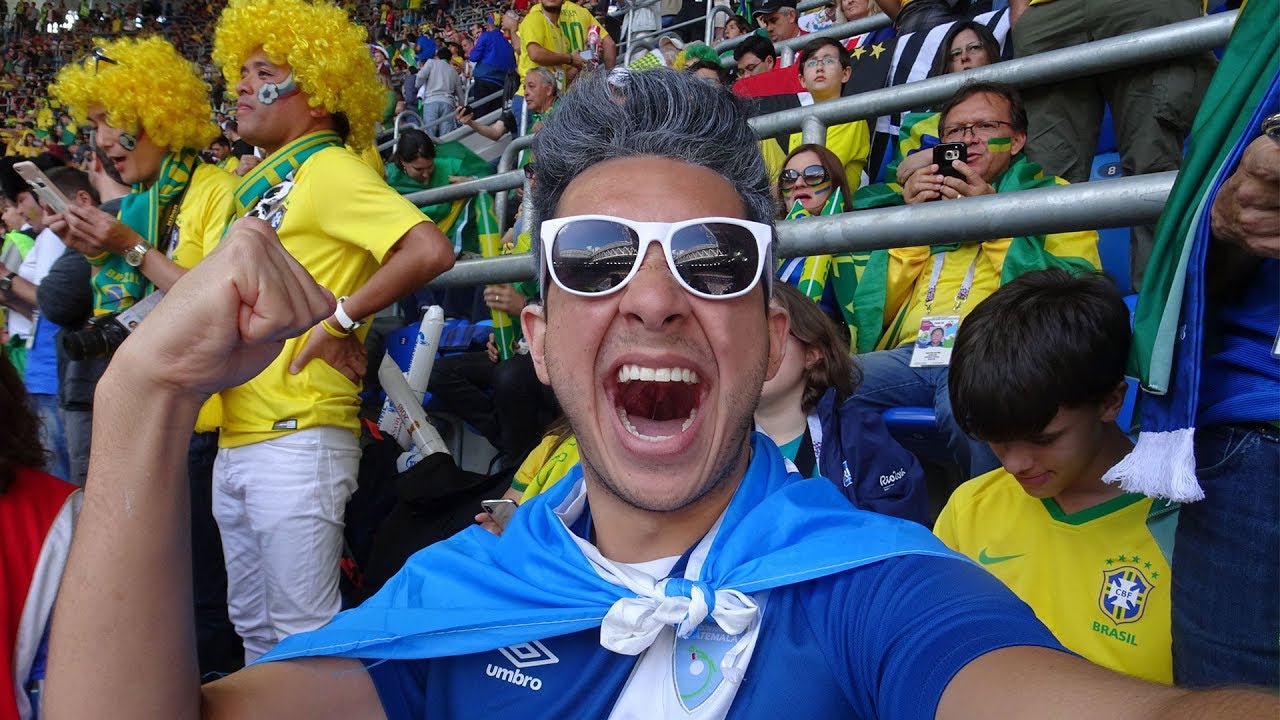 GUATEMALTECO EN EL PARTIDO DE BRASIL VS COSTA RICA DEL MUNDIAL 2018!!! | NiMuyAngel