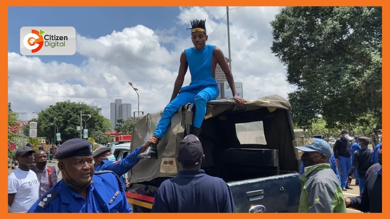 Eric Omondi arrested after attempting to storm Parliament buildings