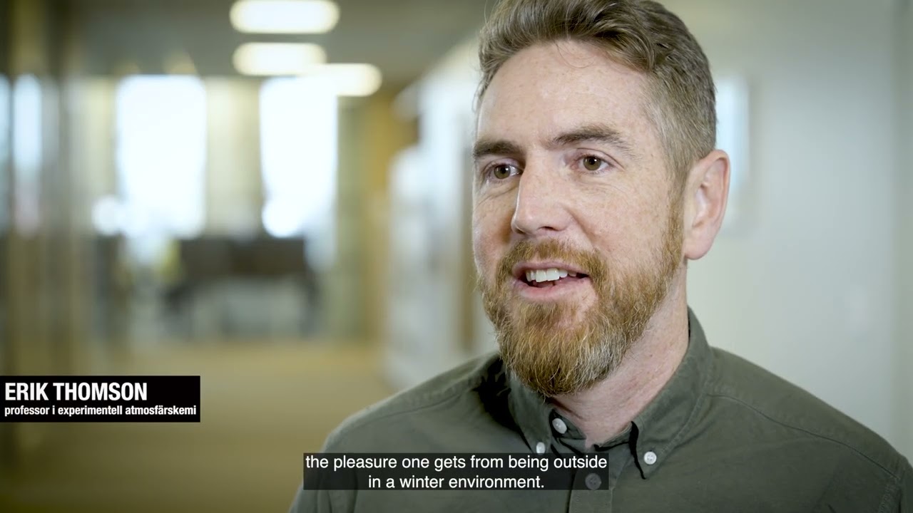 Erik Thomson, professor i experimentell atmosfärskemi