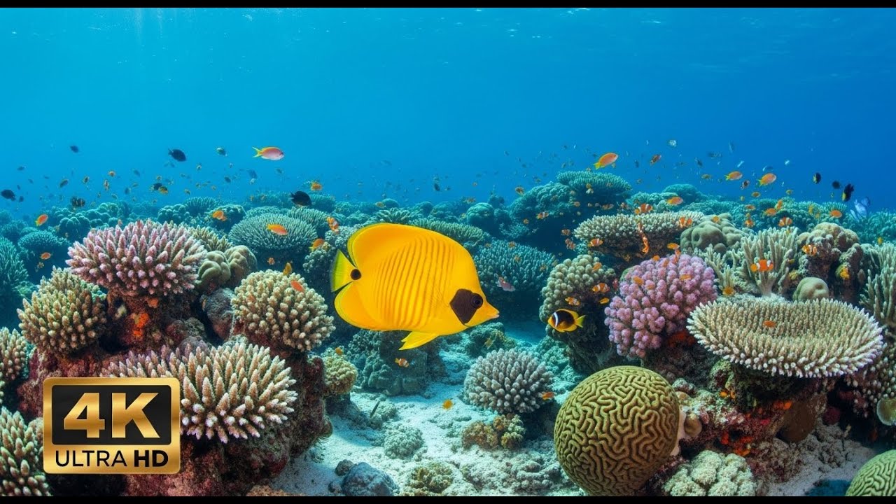 🐡 Ultra HD Aquarium View – Relaxing Fish Tank & Soft Music for Stress Relief