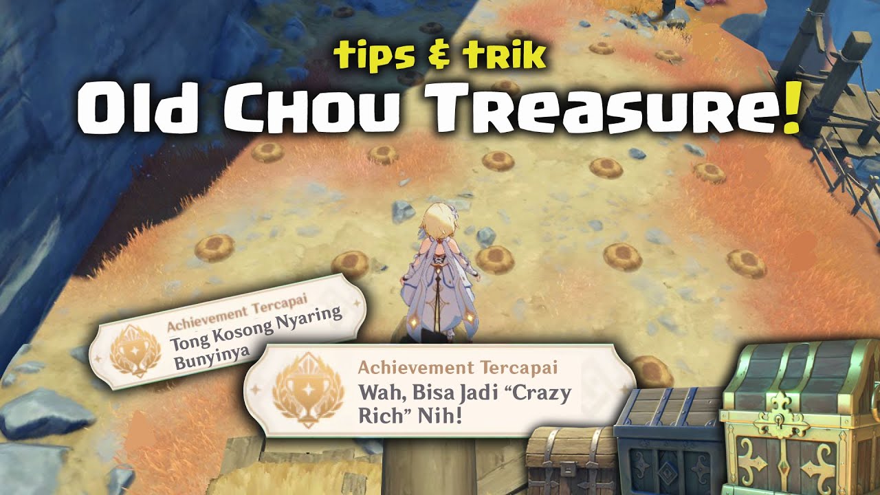 CARA MENDAPATKAN 3 CHEST OLD CHOU! + 2 Hidden Achievement! | Genshin Impact Indonesia