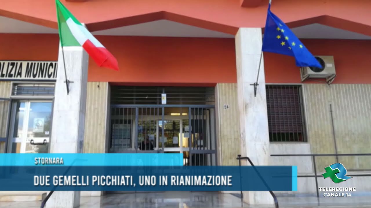 STORNARA Due gemelli picchiati, uno in rianimazione TG Teleregione 07 10 2021