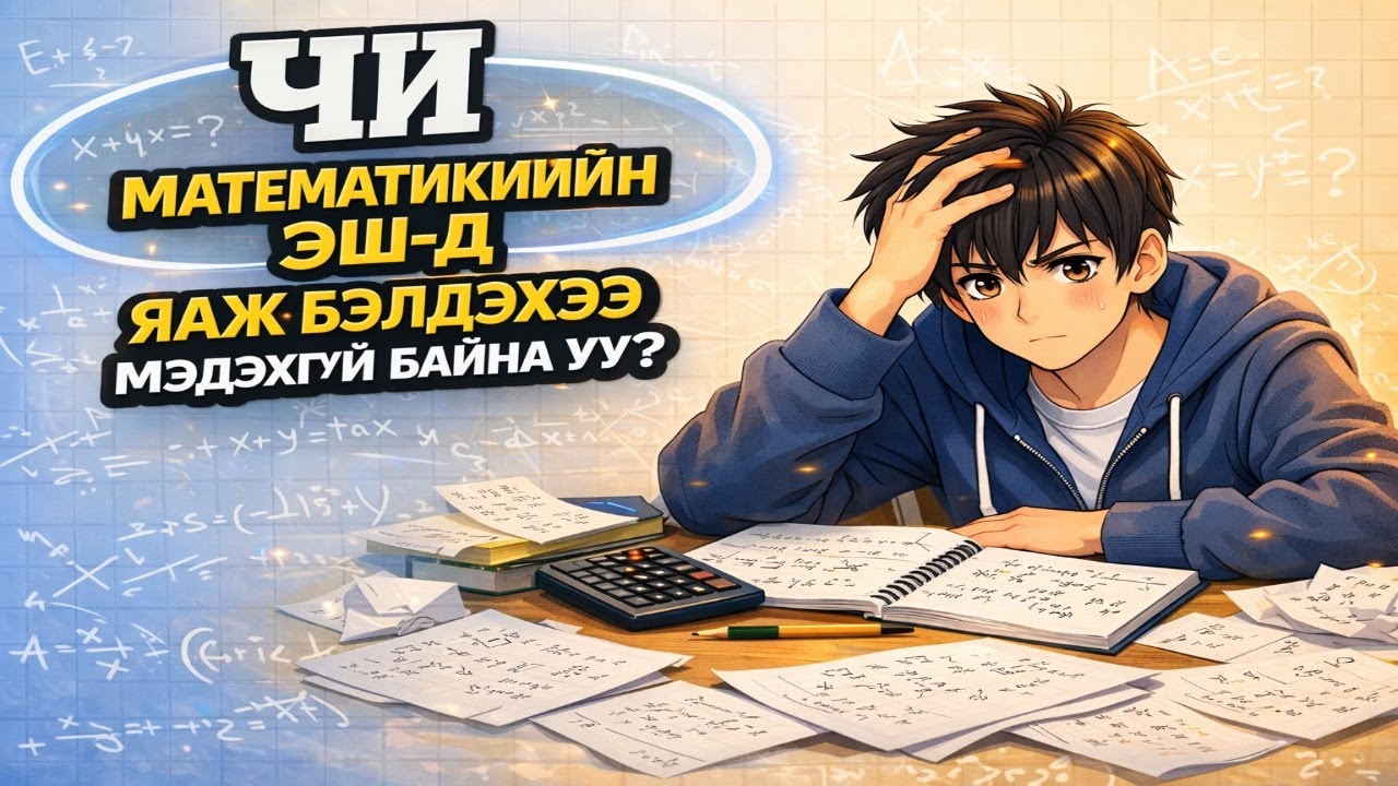 2026 оны Математикийн ЭШ-д хэрхэн бэлдэх вэ?