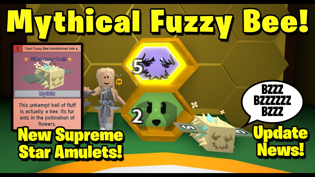 New Mythical Fuzzy Bee! Update News! - Bee Swarm Simulator