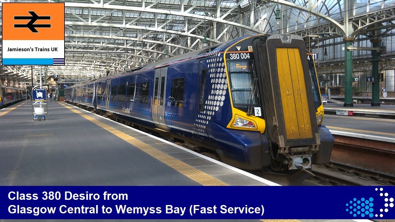 Class 380 Desiro from Glasgow Central to Wemyss Bay (Fast Service)