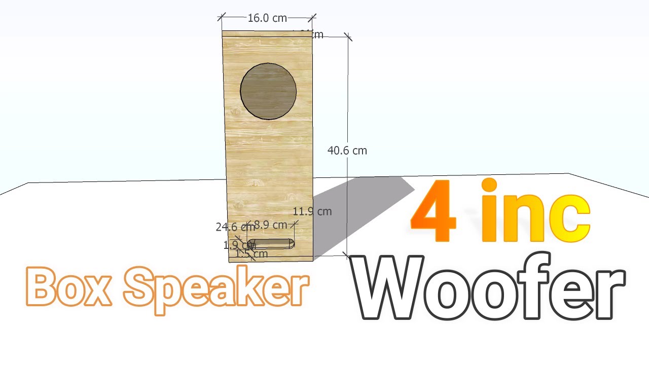 Box speaker woofer 4 inch bass konsep
