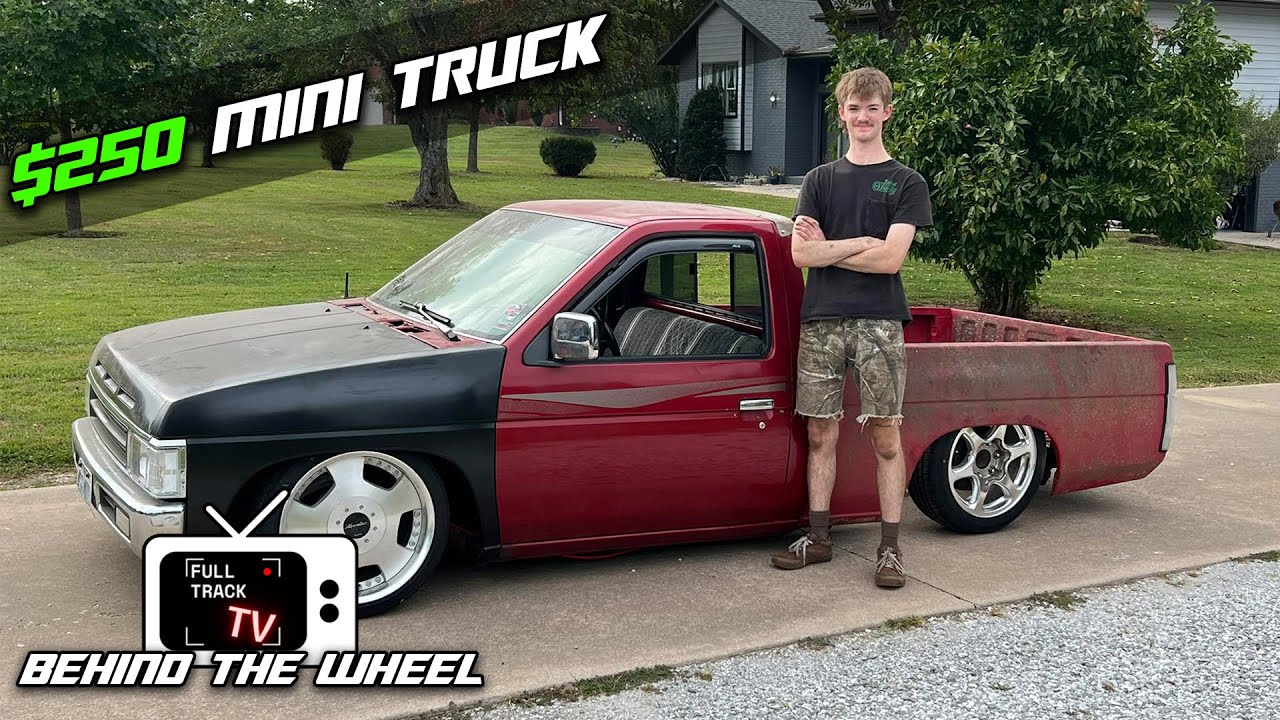 Grandpa's Hardbody Transforms Into a Frankenstein Bagged Mini Truck
