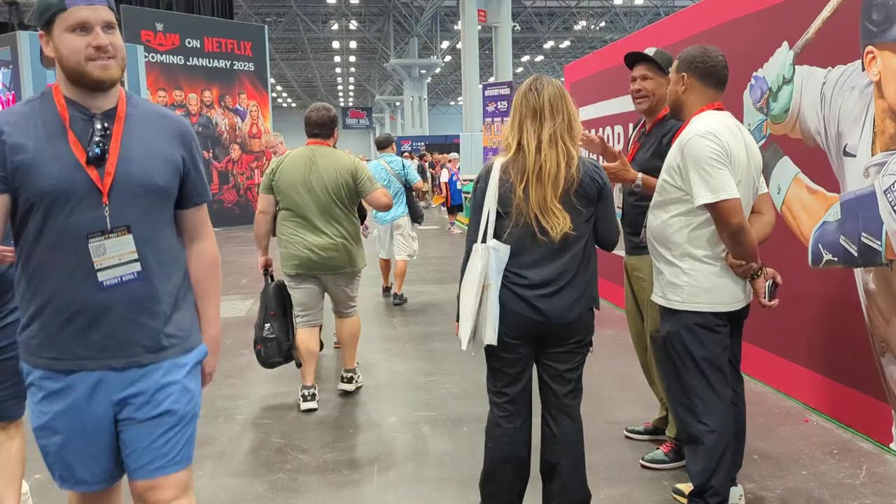 Walk through new York fanatics fest 2024 early and day one. Lots of stuff to see #fanatics  #sports