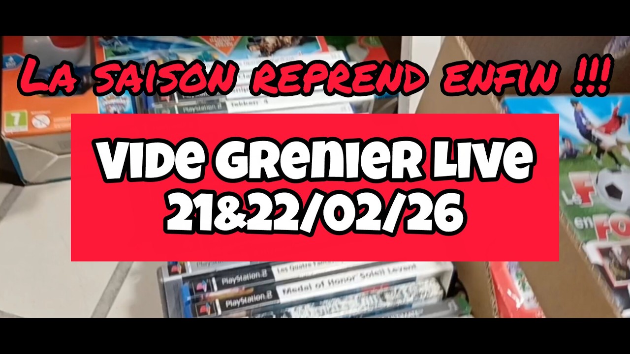 ☆ 64 - Retour des Vide Greniers #videgrenier #videgrenierlive #ps1 #gaming #dvd #retro #figurine