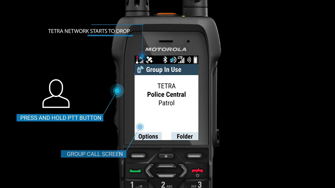 Demo Of DIMETRA Connect And MXP660 During Lost TETRA Signal