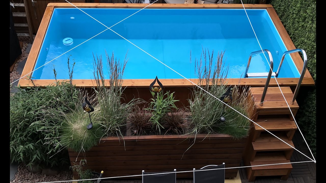 Holzpool with Steelframe