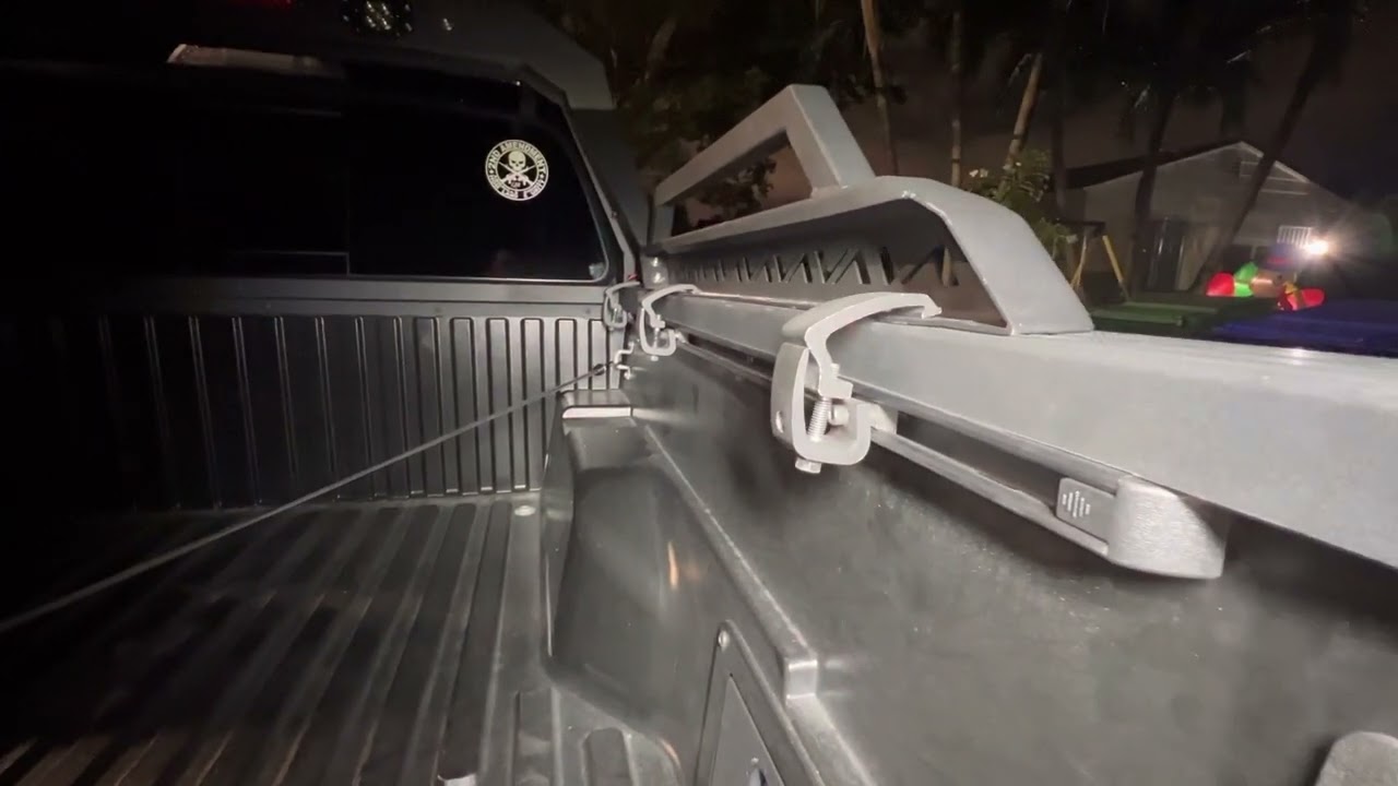 2022 Toyota Tacoma No Drilling - API Clamps on Vanguard Off Road Bed Rack