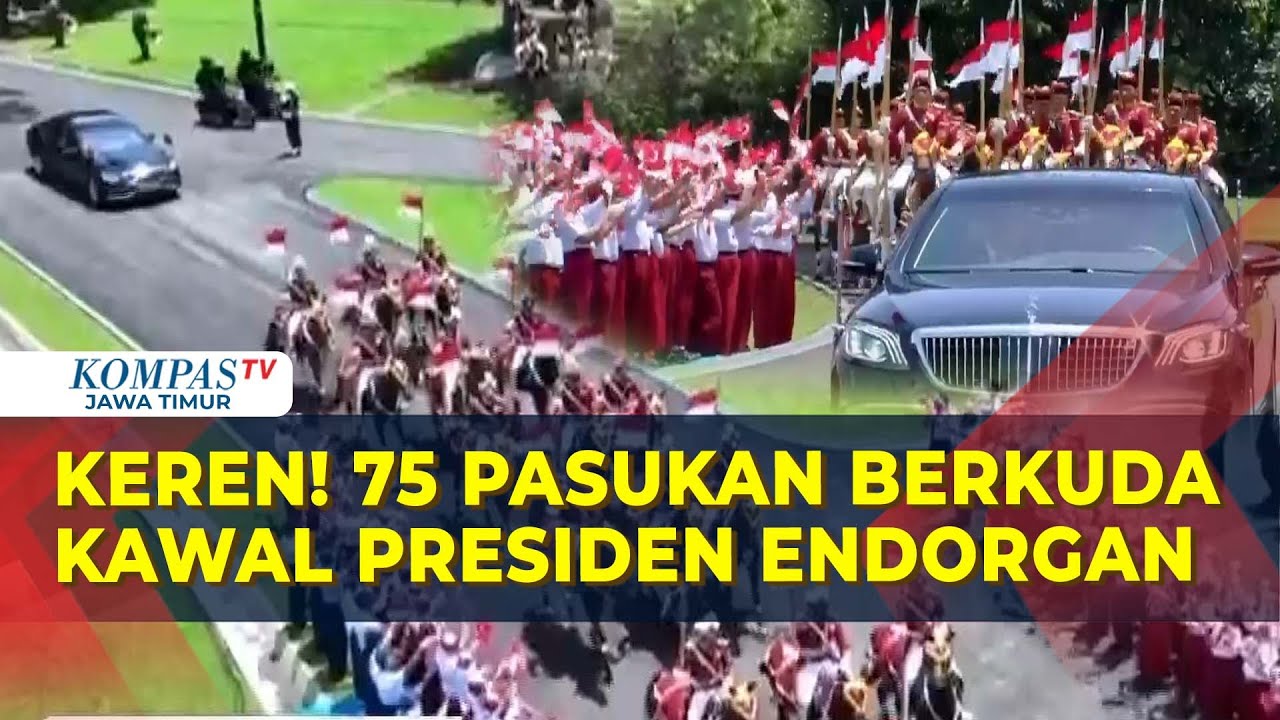 Momen 75 Pasukan Berkuda Kawal Presiden Erdogan Saat Tiba di Istana Bogor!