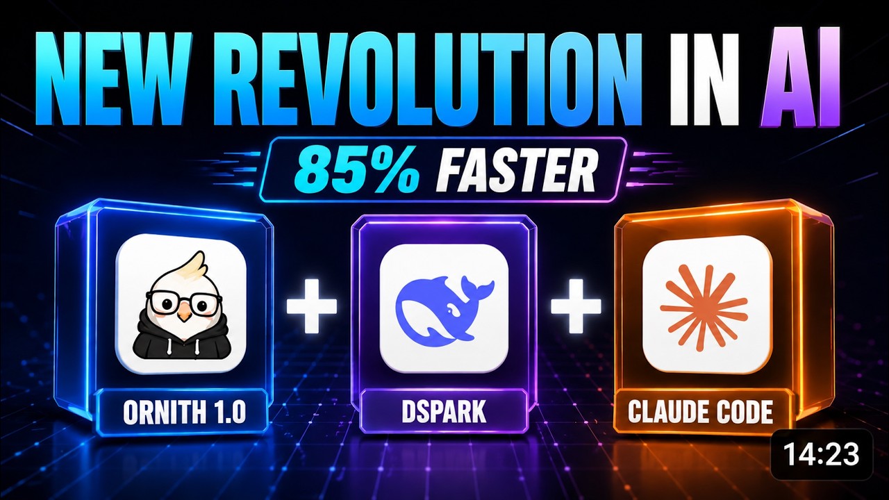 Ornith 1.0 + DSpark + Claude Code  is INSANE : Self-Scaffolding Local AI That Runs 85% Faster