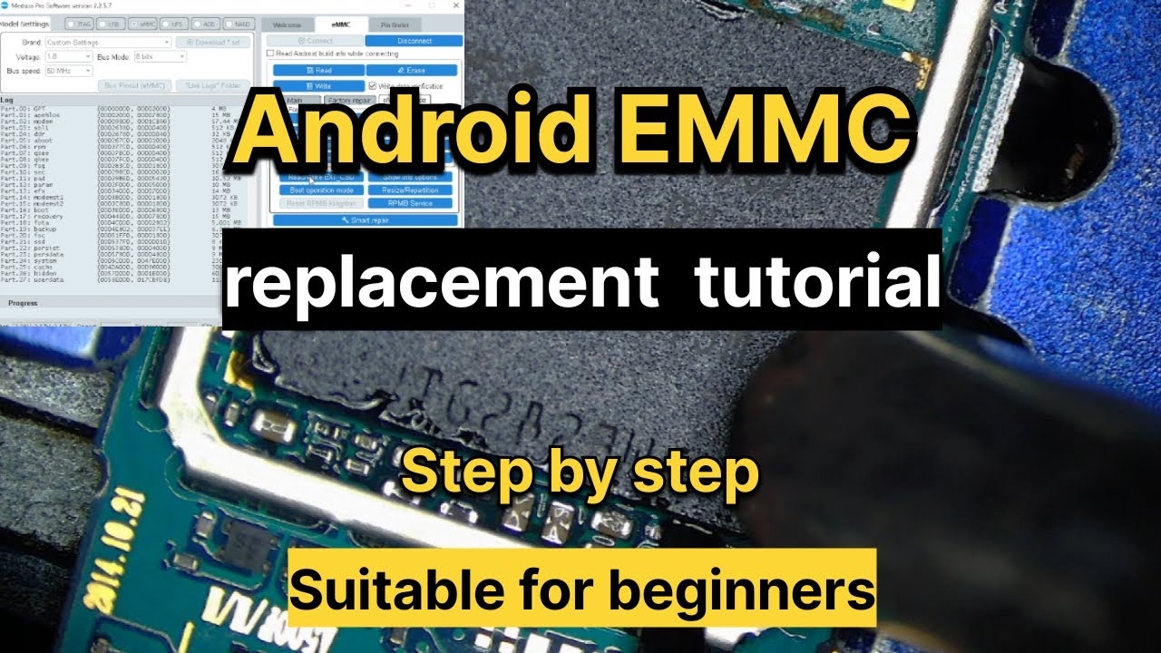 Step-by-Step Android eMMC (Internal Storage) Replacement &mdash; Diagnose, Program & Test for Beginners